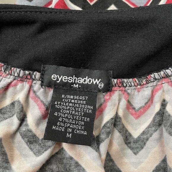 Y2K Eyeshadow Size Medium Chevron Striped Sequin Babydoll Sleeveless Top Zig Zag - Picture 5 of 10